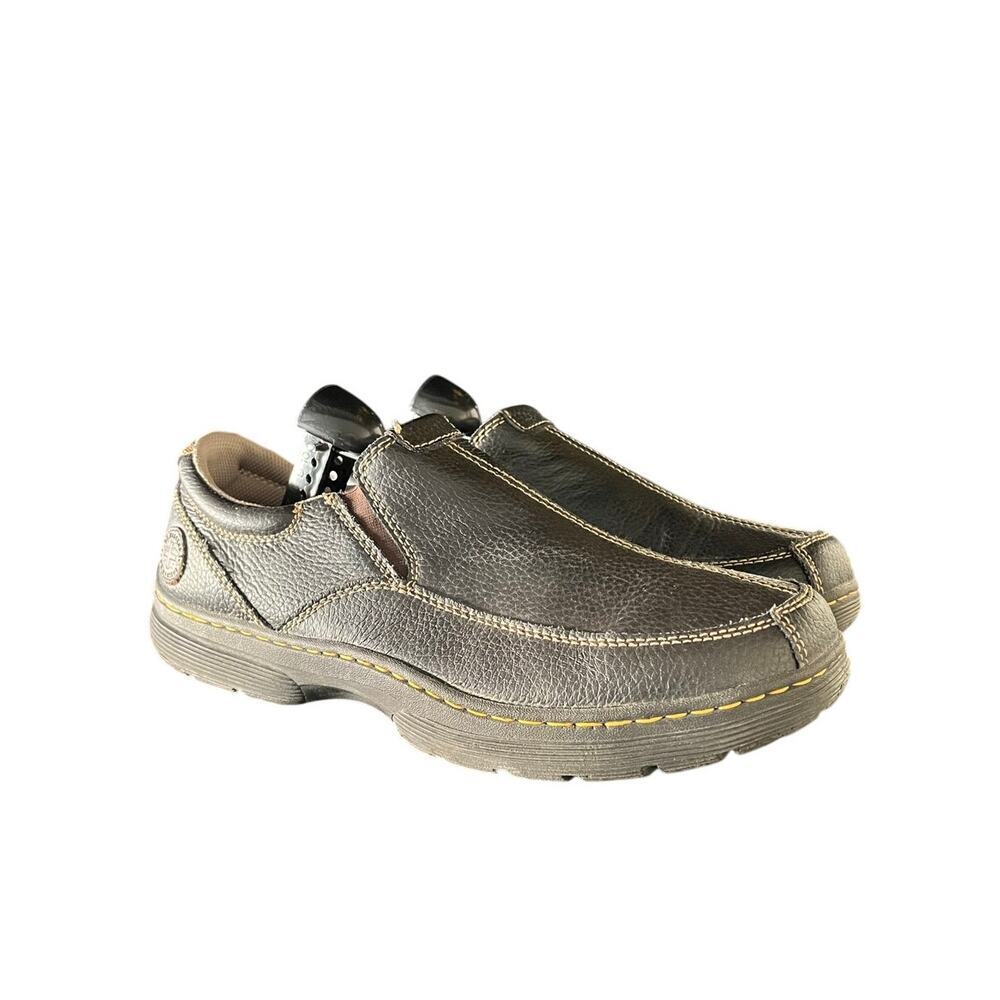 Dr. Martens Colton Men's Slip On Loafers Black Leather Size 12 US Comfort Shoe - Picture 2 of 6